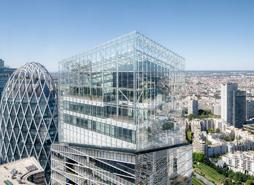 Vue du sommet de la tour Saint-Gobain.